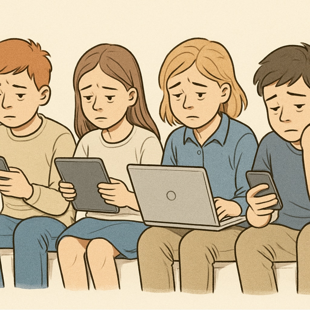 Technology addiction affecting child development and mental health