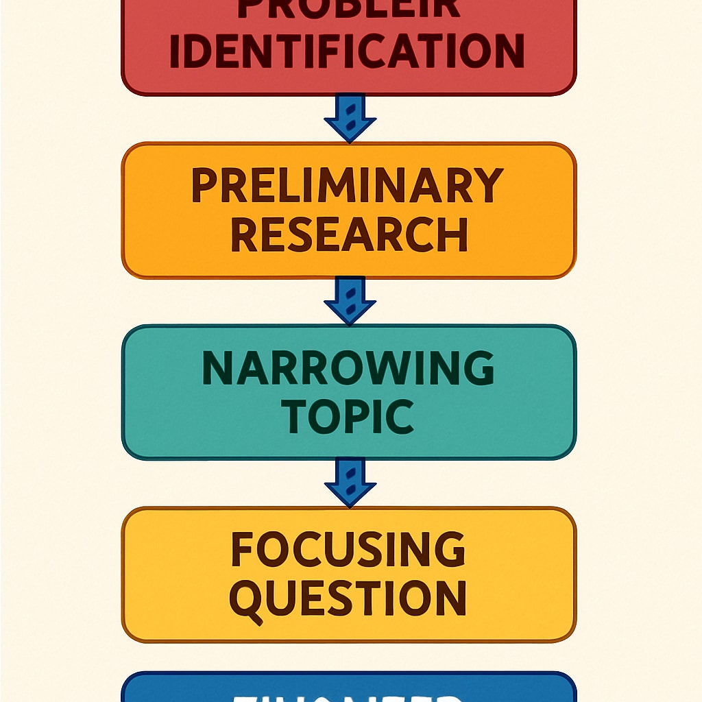 Research question formulation process visualization