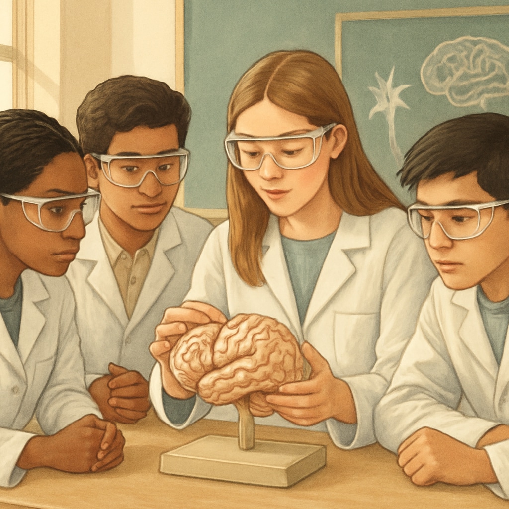 High-achieving students engaged in supplemental neuroscience learning