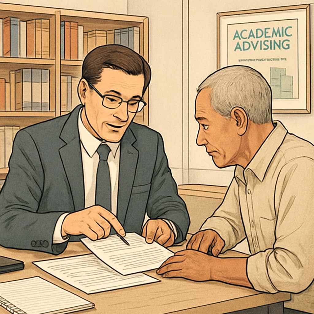 Guidance for adults balancing self-study experience with formal education