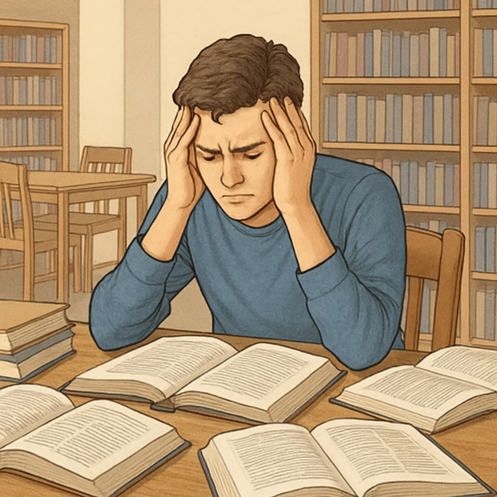 Student struggling with academic motivation in college