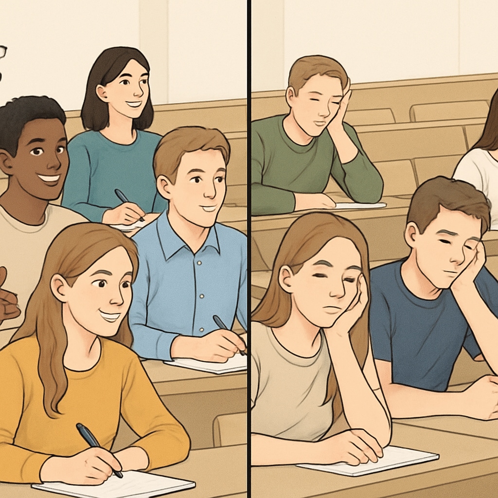 Comparing engaged vs disengaged college learners