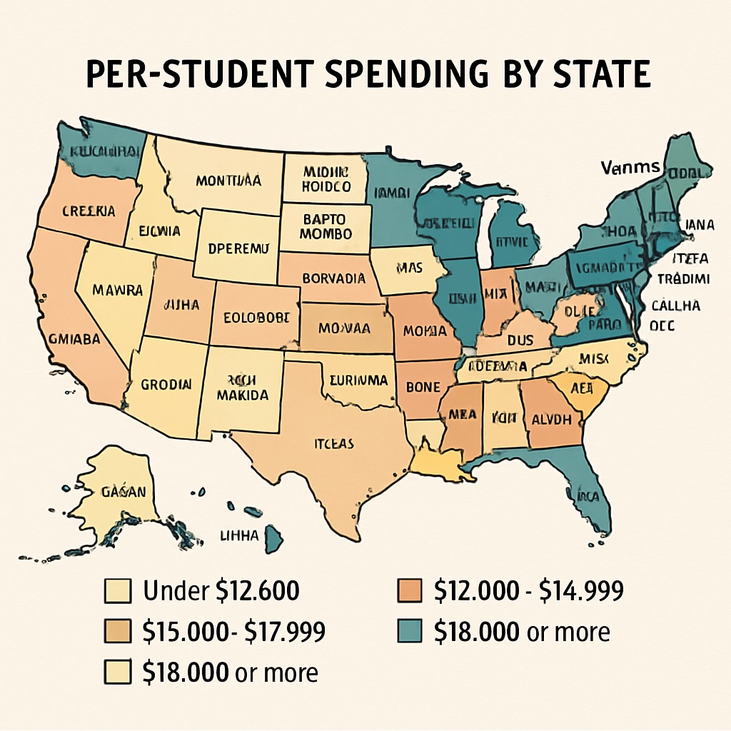 State-level education expenditure comparison dashboard