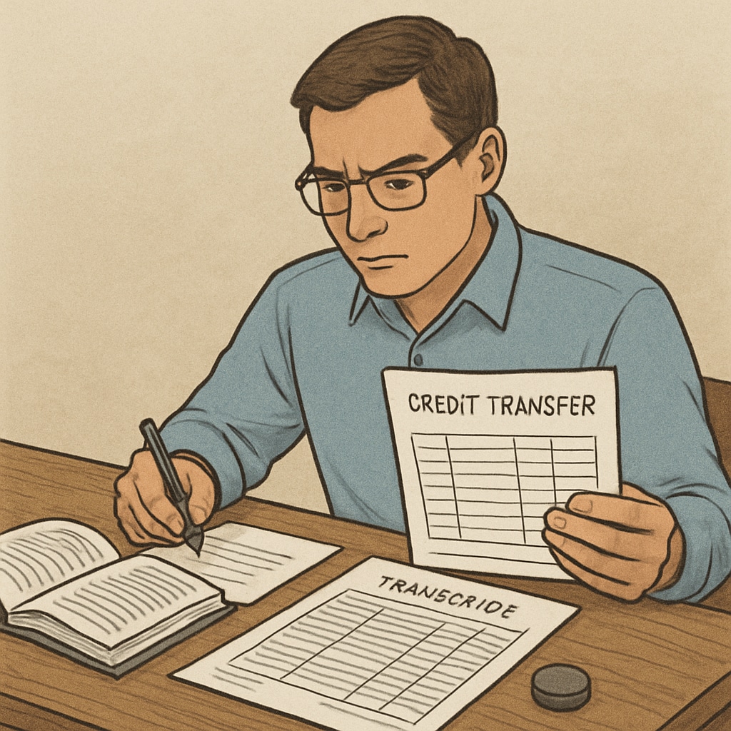 Adult education credit transfer evaluation process