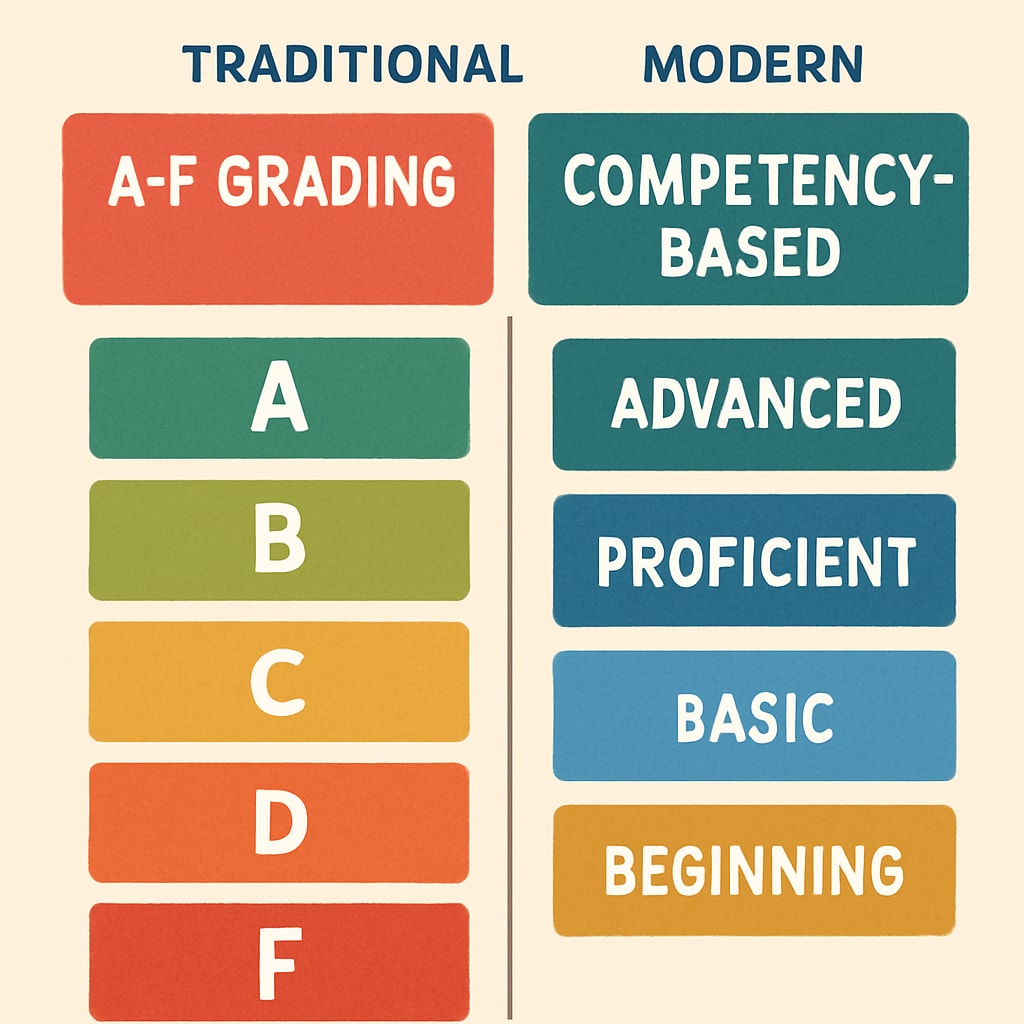 Grading system reform visualization