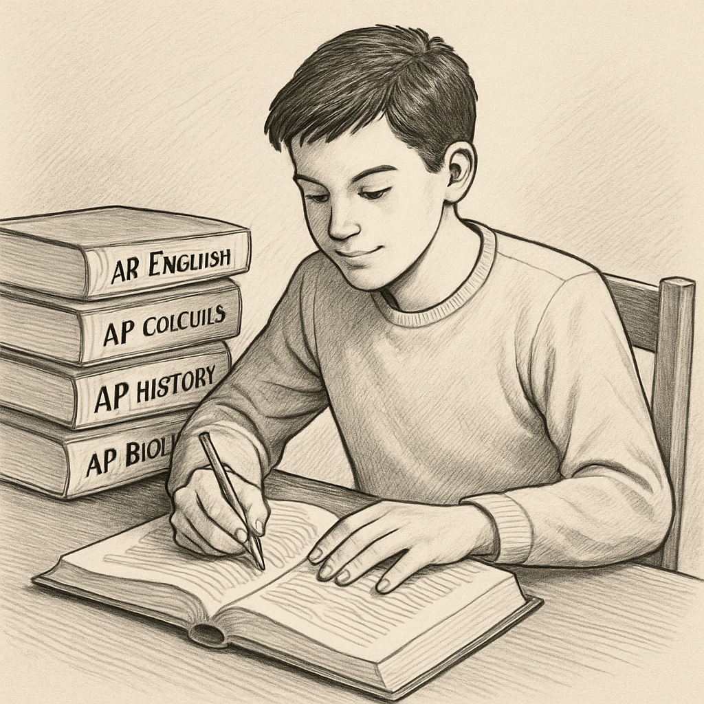 Student preparing for direct university admission through advanced coursework
