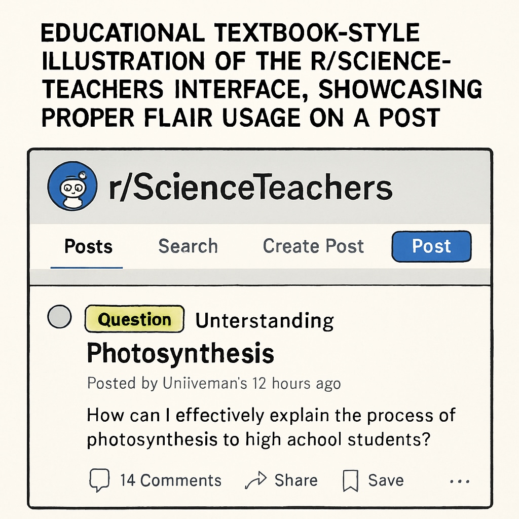 Applying subreddit flairs in educational communities