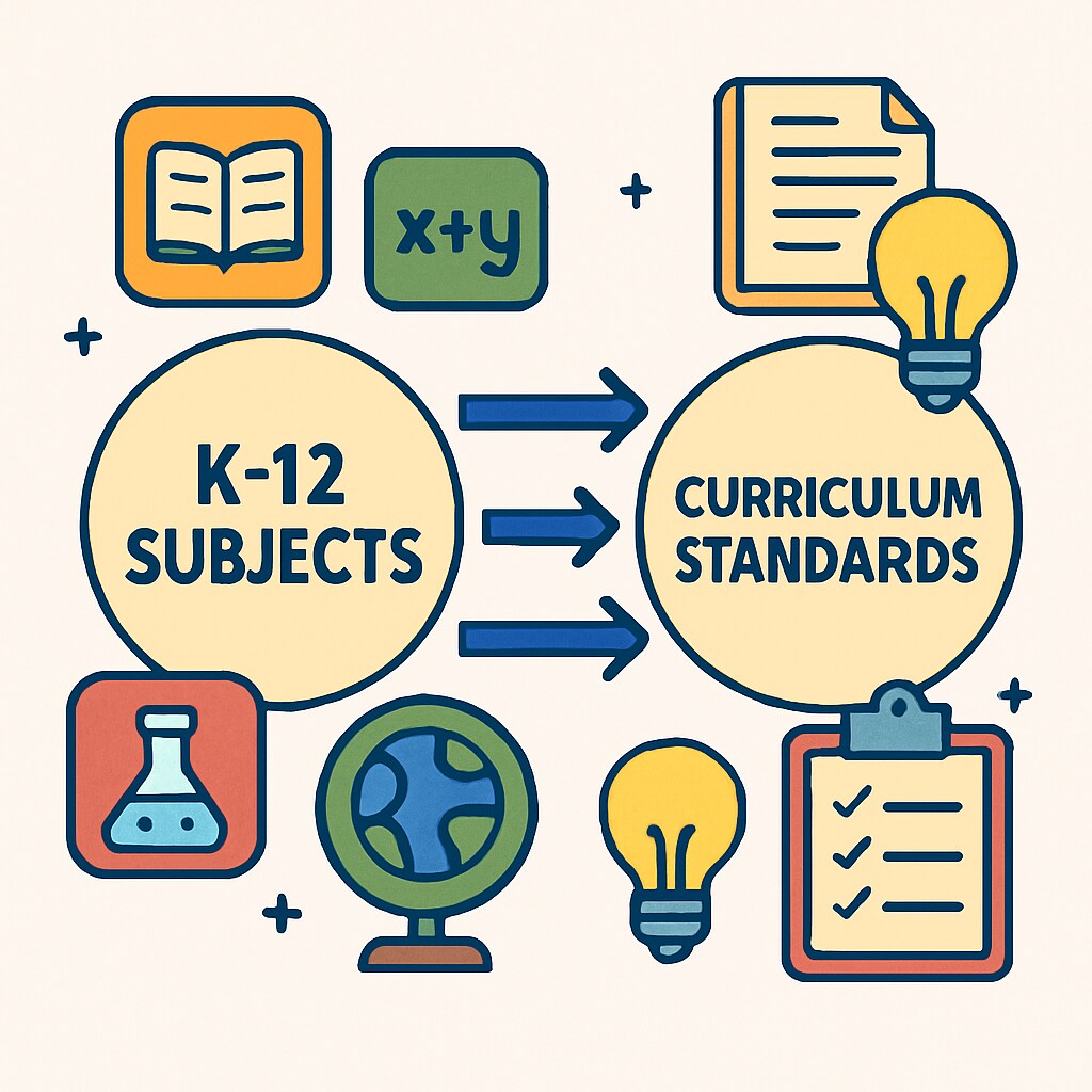 K-12 curriculum mapping visualization for educational resource development