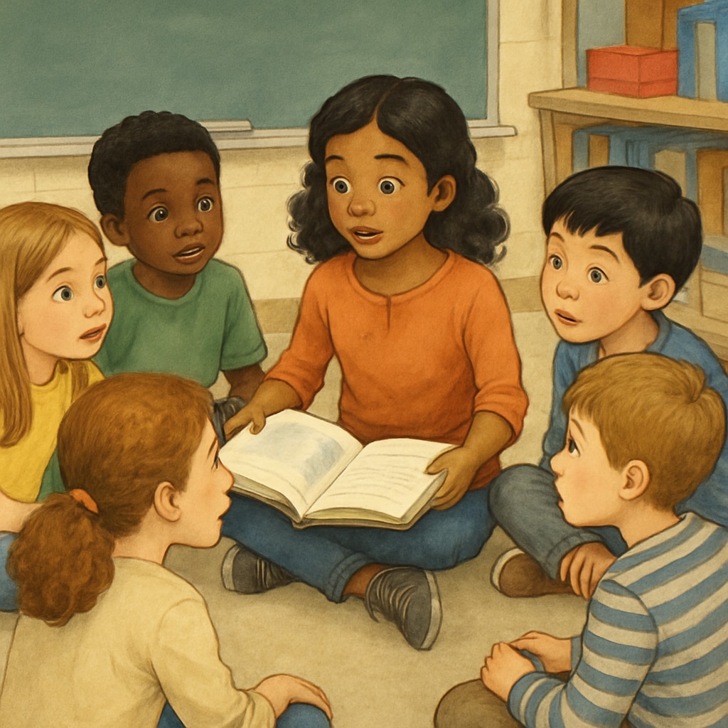 K12 students experiencing personal transformation through story teaching