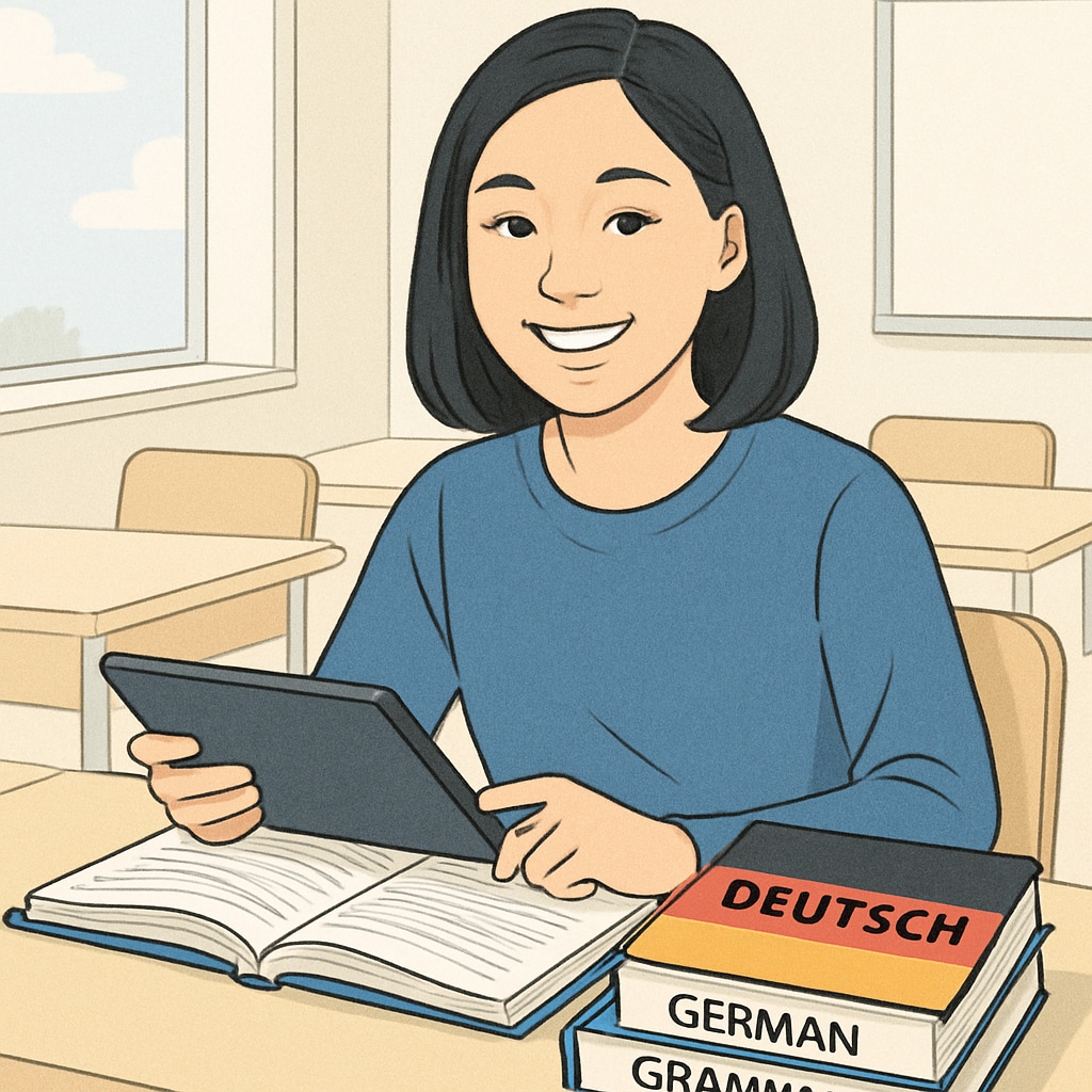 Student preparing for German study abroad experience
