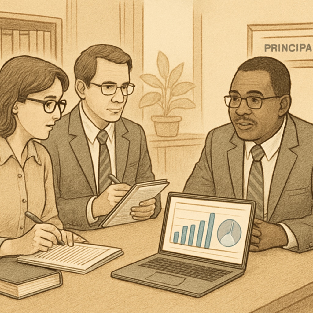 Academic research team discussing paid parental leave interview questions