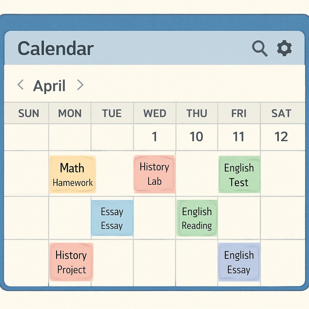 Free calendar app with organizational features for students