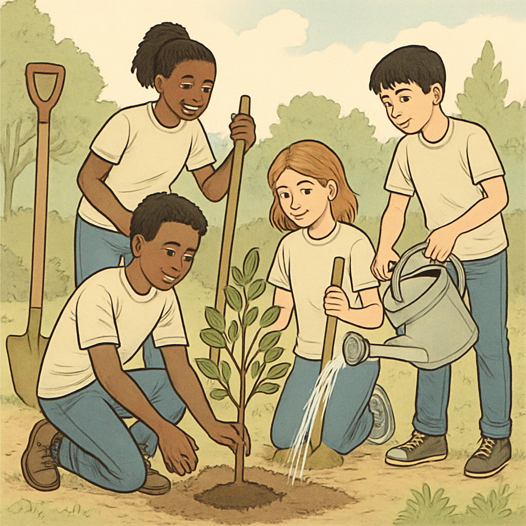 High school students engaged in meaningful extracurricular activities
