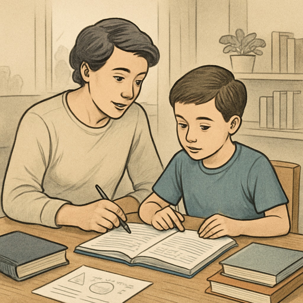Offline tutoring session demonstrating parental trust