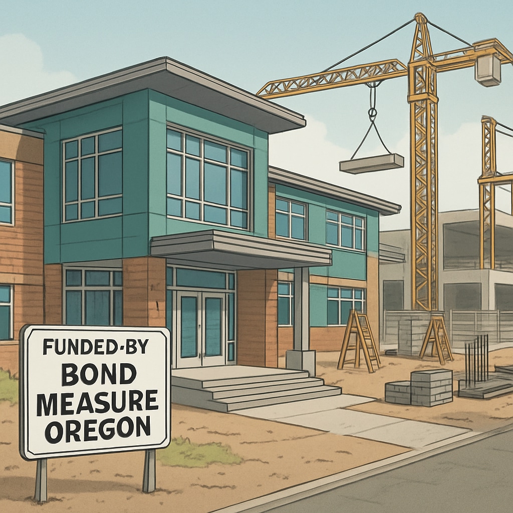 Oregon school bond-funded construction project showing OSCIM grant partnership
