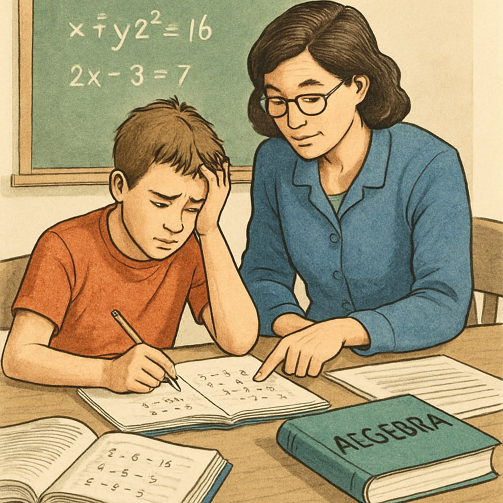 Educator addressing math skill decline in post-pandemic classroom