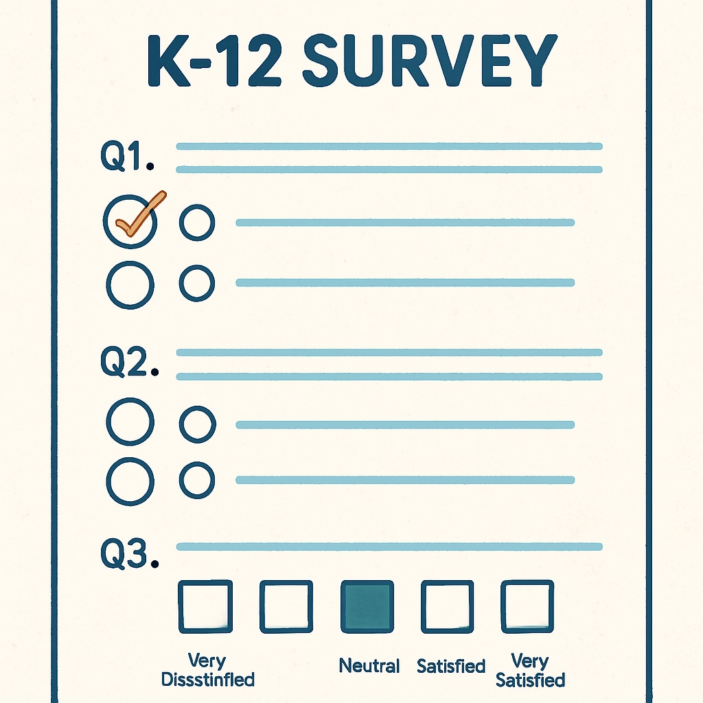 Example of an education research survey form