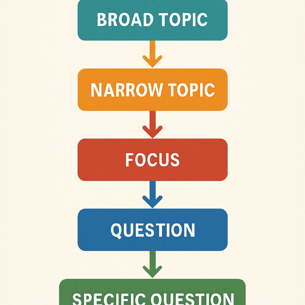 Visual guide to academic research question development