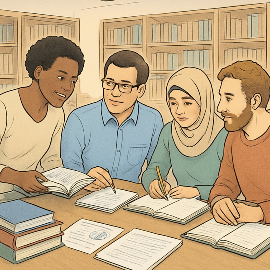 Adults addressing educational gaps through group learning