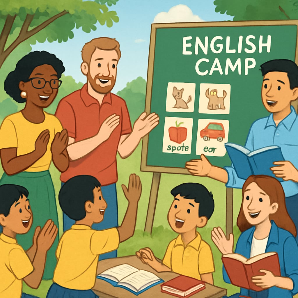 International teachers leading English summer camp in Thailand