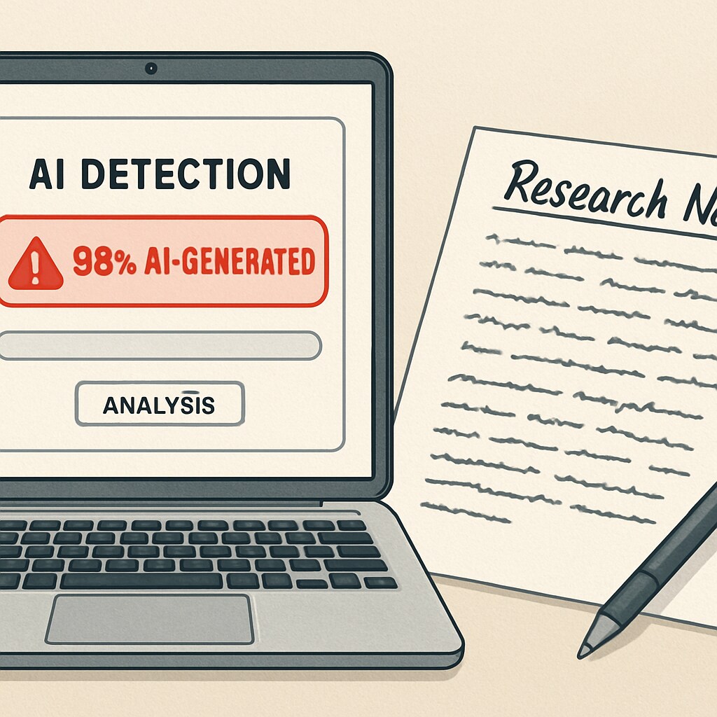 AI detector false positive example with academic integrity evidence