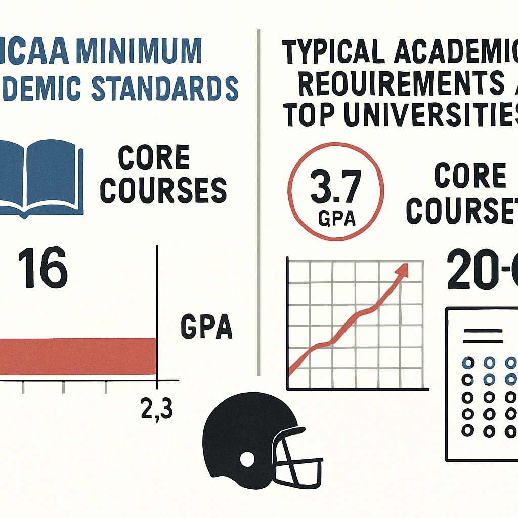 NCAA vs elite university standards for college athlete admissions