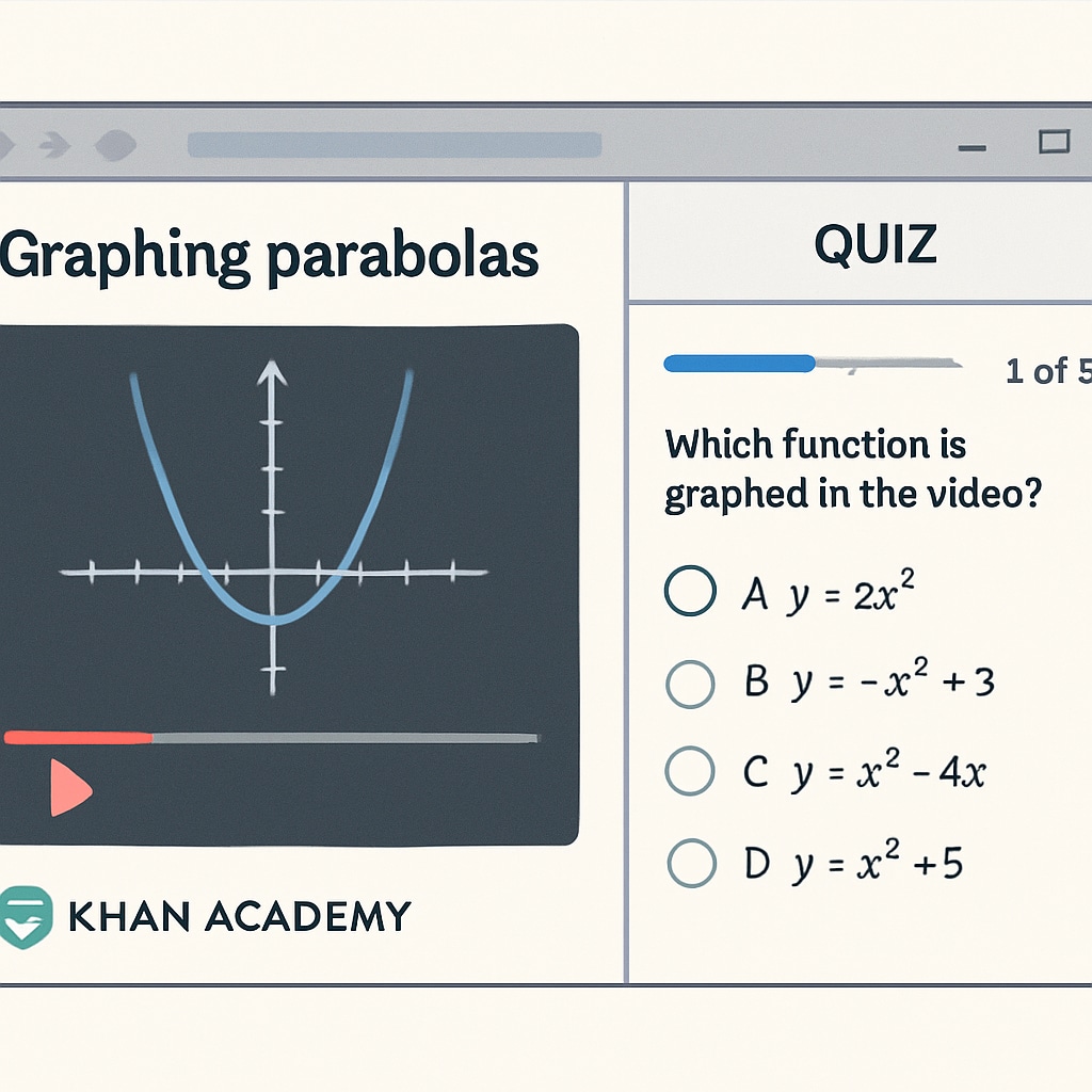 Learning tools browser extension in action during online math lesson
