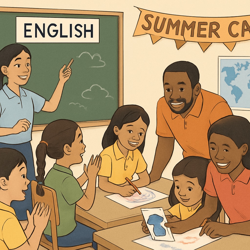 Thailand English summer camp teaching session with international educators