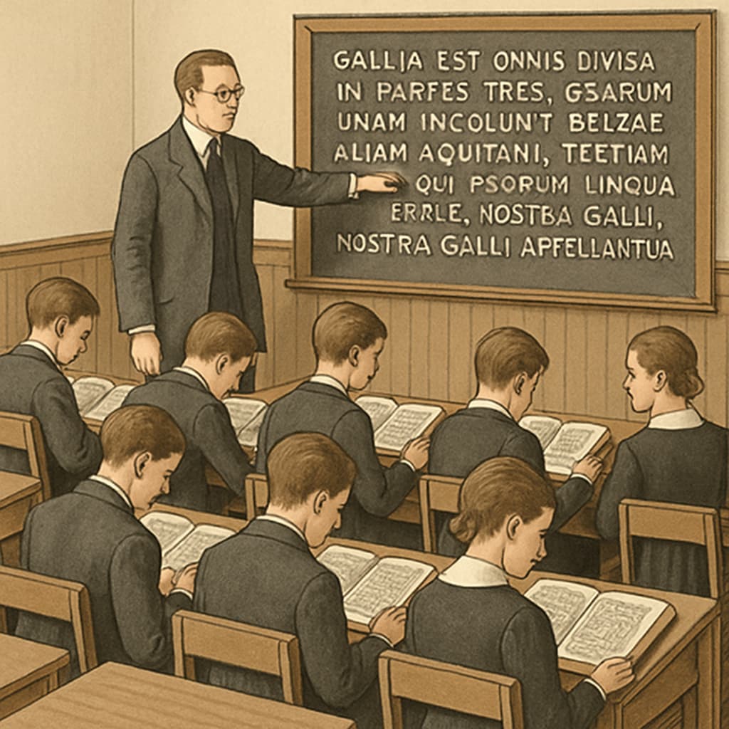 Classical education classroom historical example