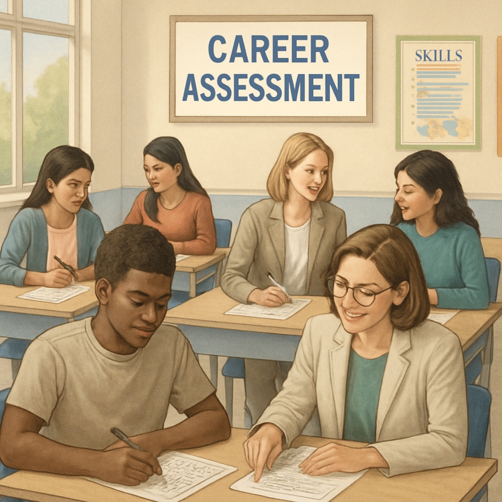 High school students exploring professional interests and learning motivation