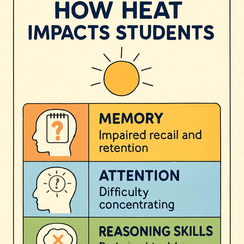 Cognitive impacts of extreme heat on student learning