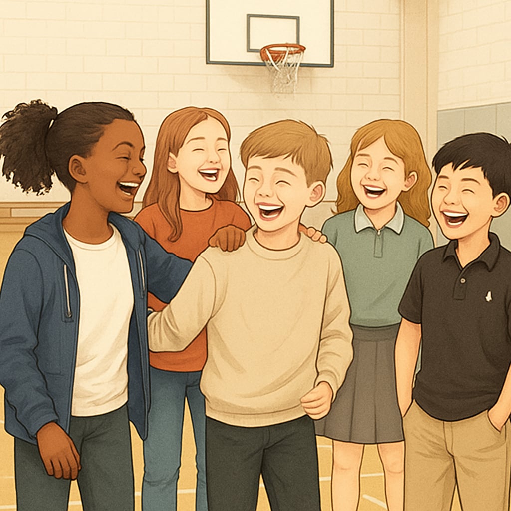 Socioeconomically diverse students bonding in school environment