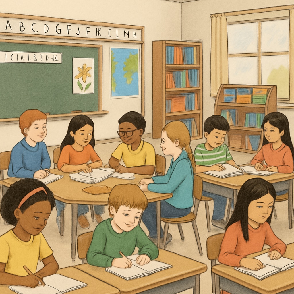 K12 students experiencing different learning focus patterns in classroom