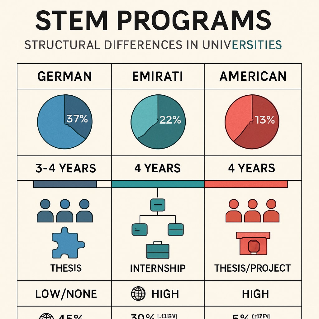 International education systems comparison for technical majors