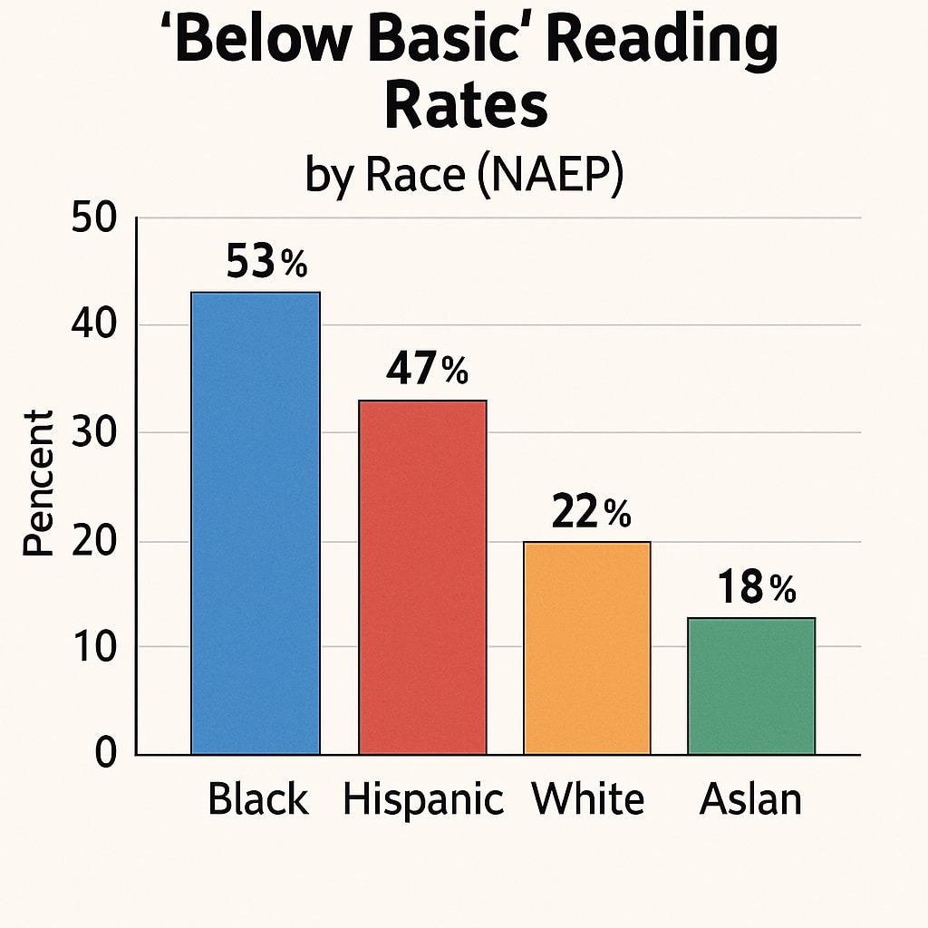 Comparative literacy statistics among racial demographics