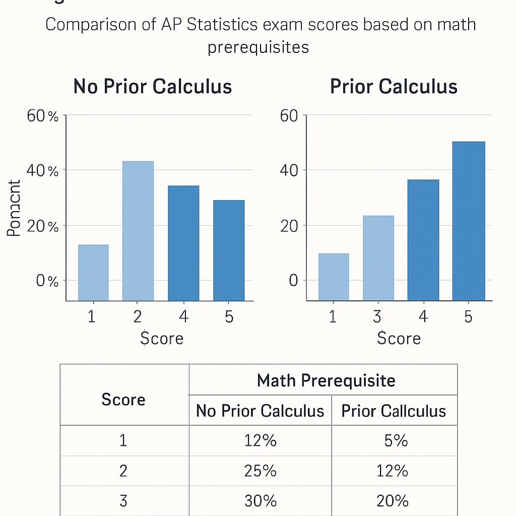 AP Statistics performance based on math preparation