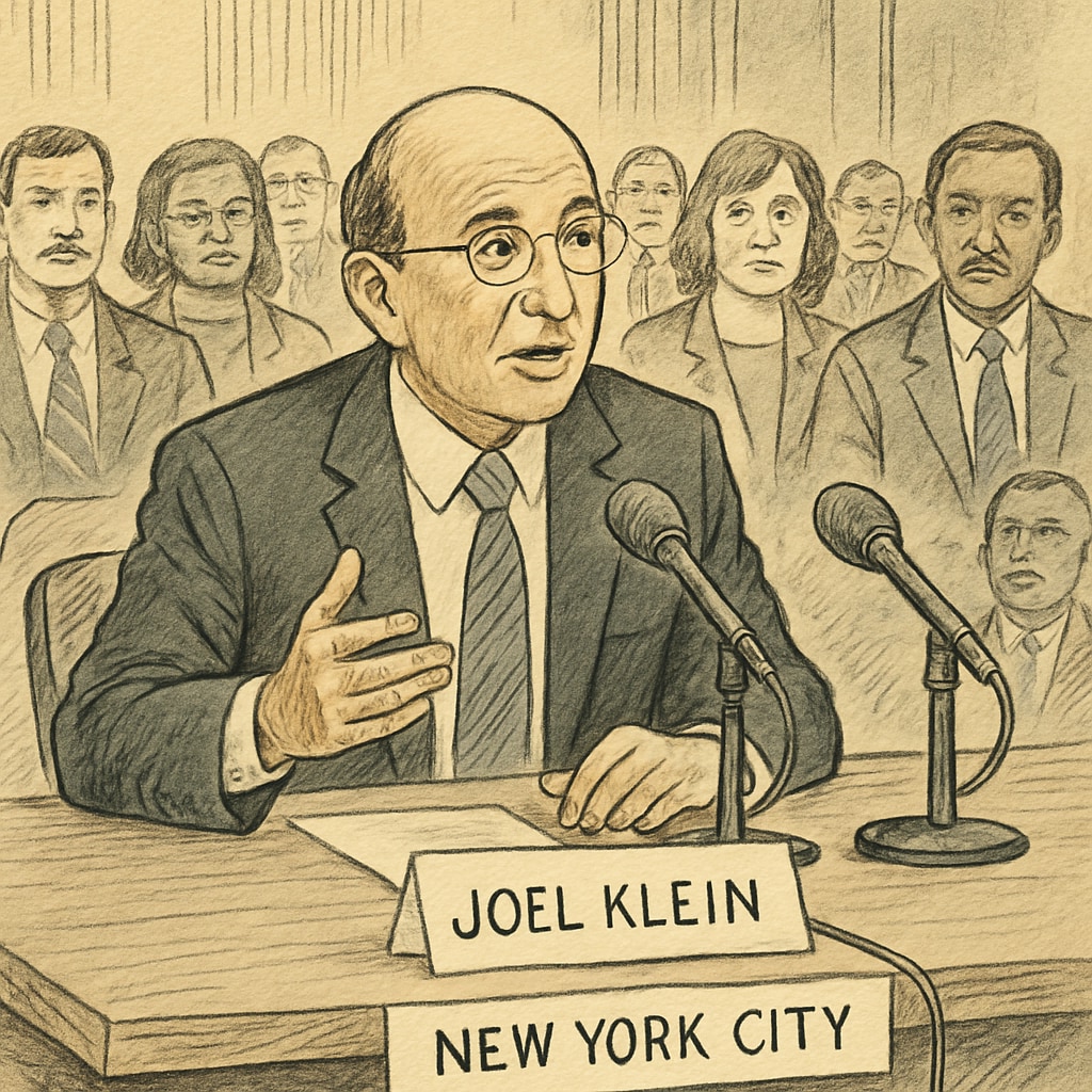 Joel Klein discussing NYC school reforms at education forum
