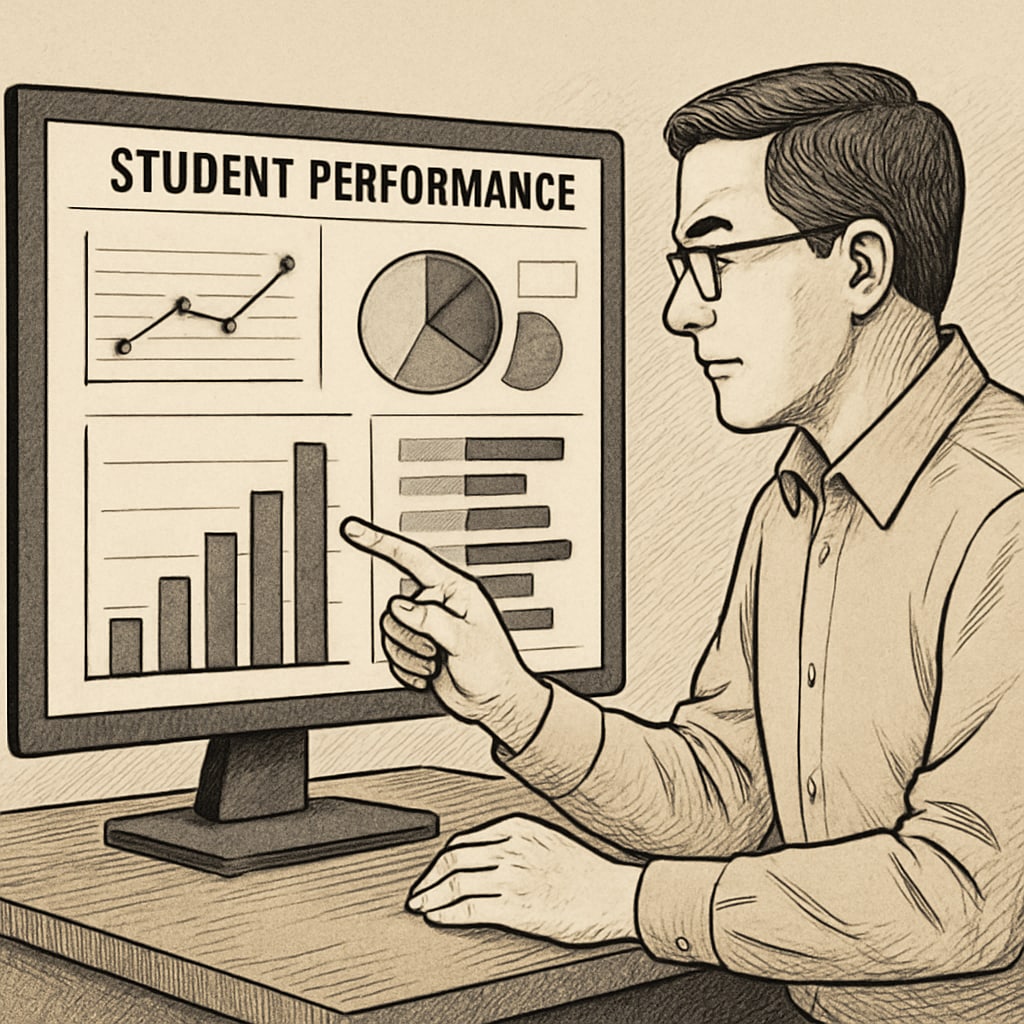 Teacher using deep work tracking interface