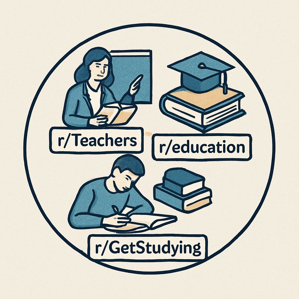 Reddit education subreddit icons and logos