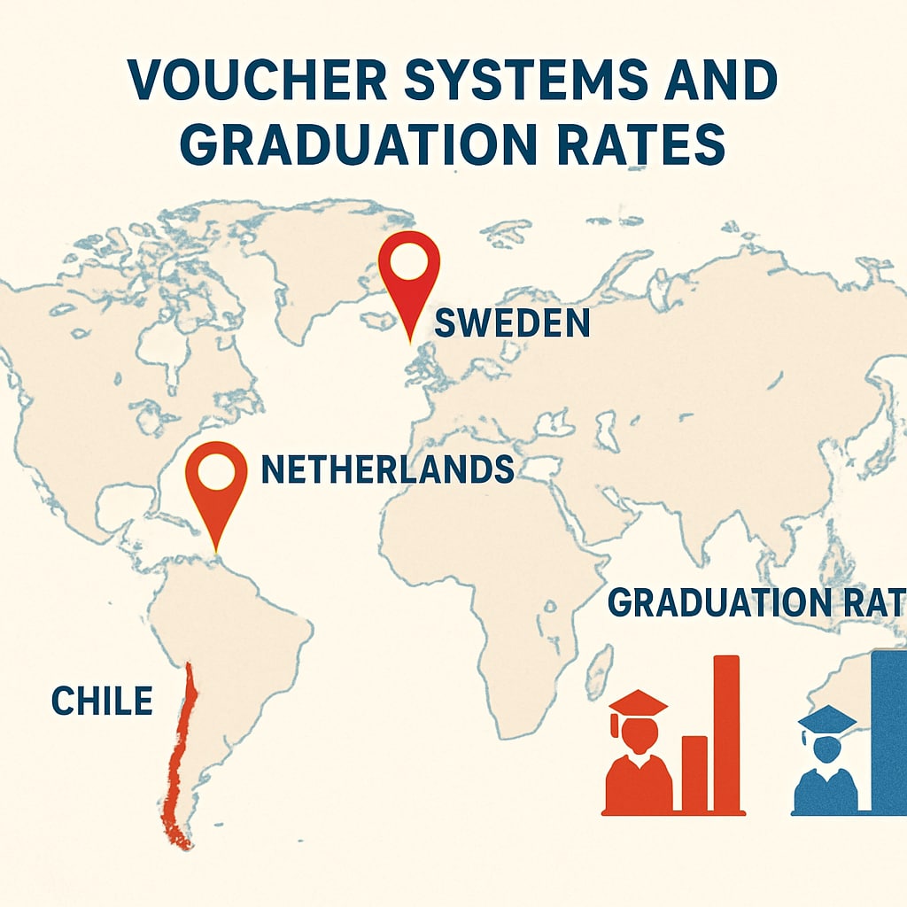 Global school choice voucher programs comparison map