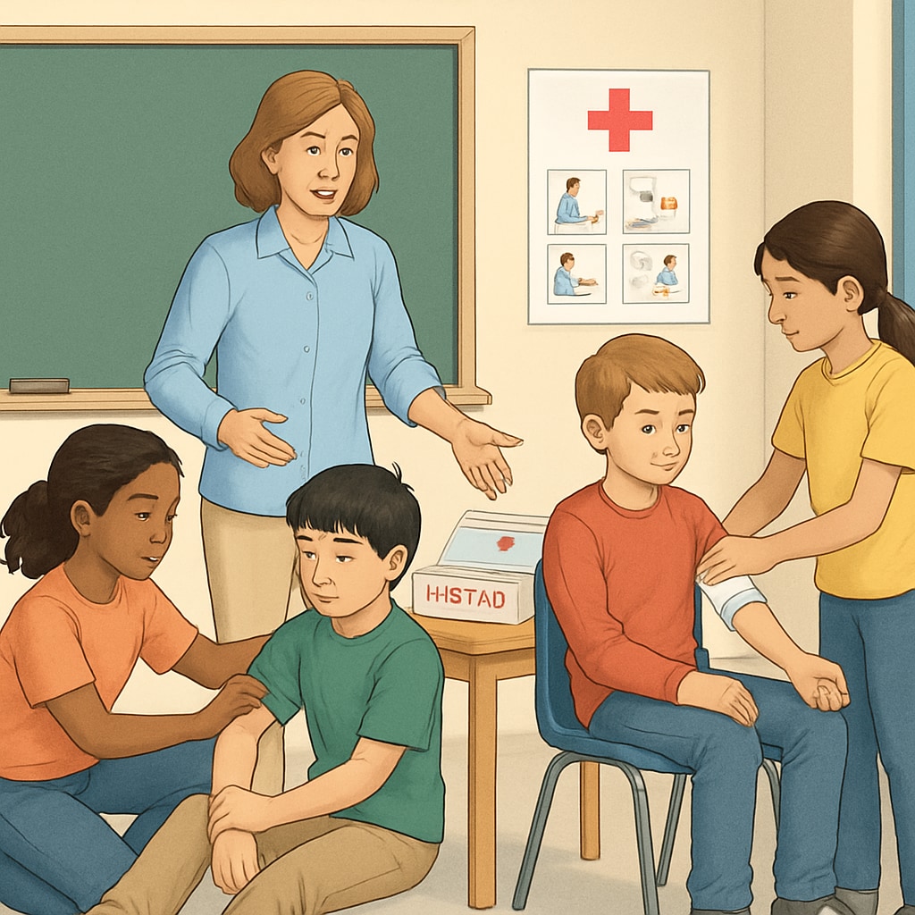 Child safety and life skills training in school environment