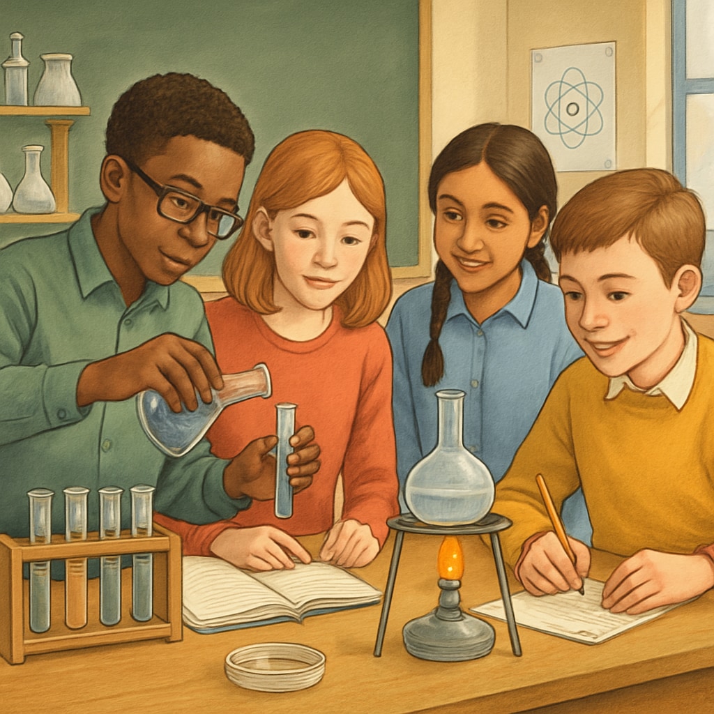High school students developing extracurricular skills through hands-on project work