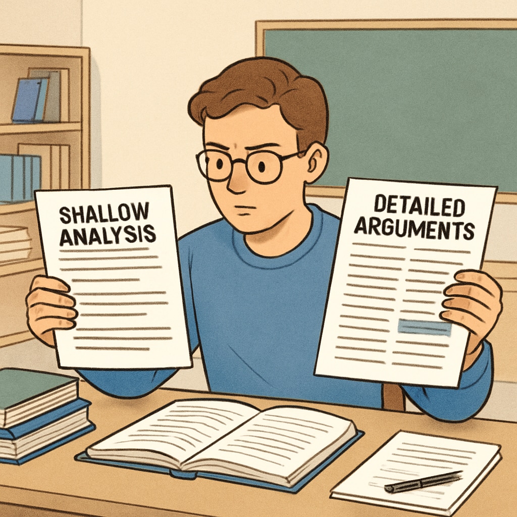 Improving argument depth in 10th grade report writing