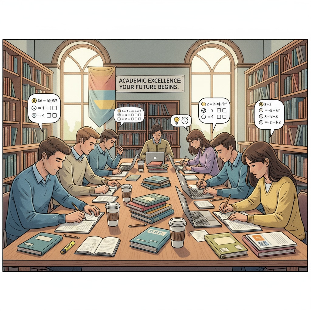 Students studying for standardized tests in a library related to Duke TIP alternatives for gifted students