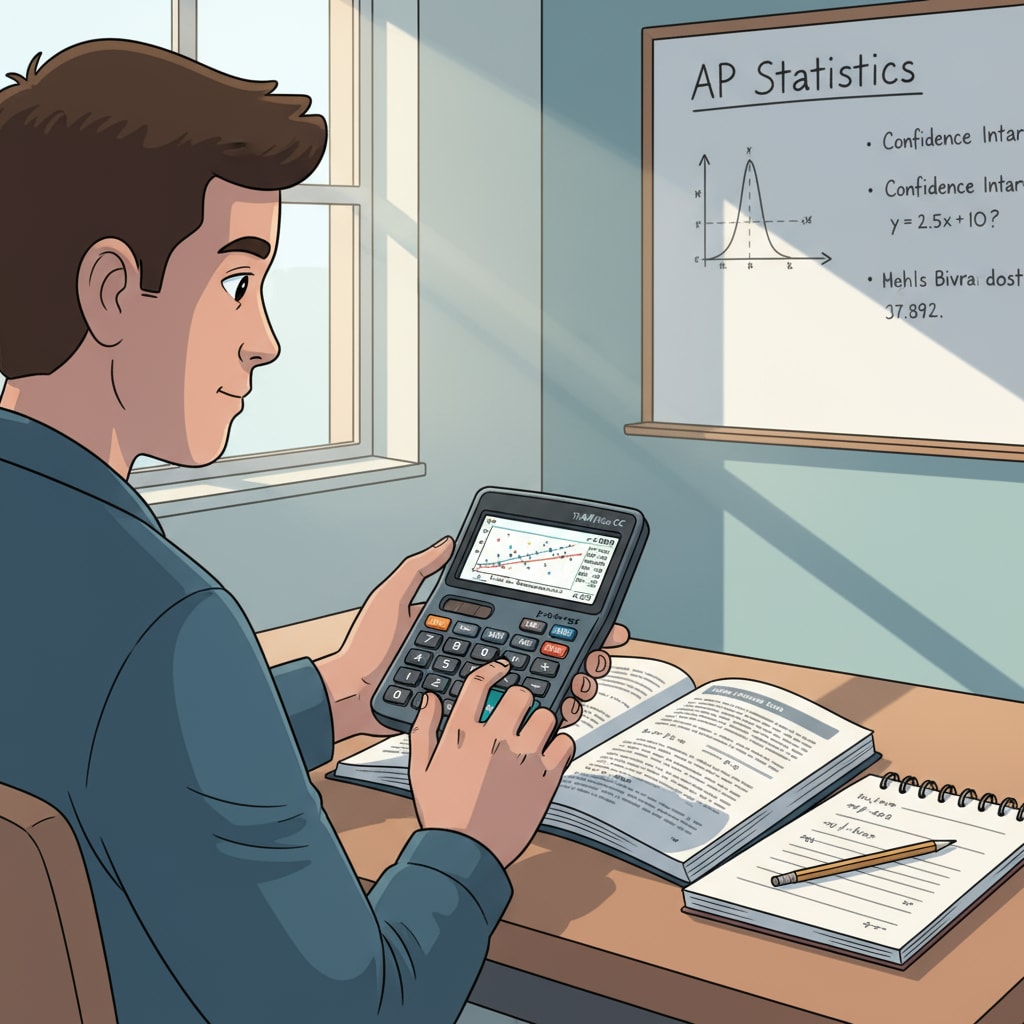 A student analyzing data in an AP Statistics class relevant to AP courses, high school planning, and AP statistics
