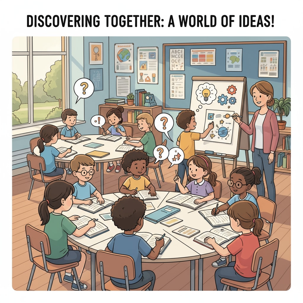 A classroom scene of children from privileged and socioeconomically disadvantaged backgrounds learning together.