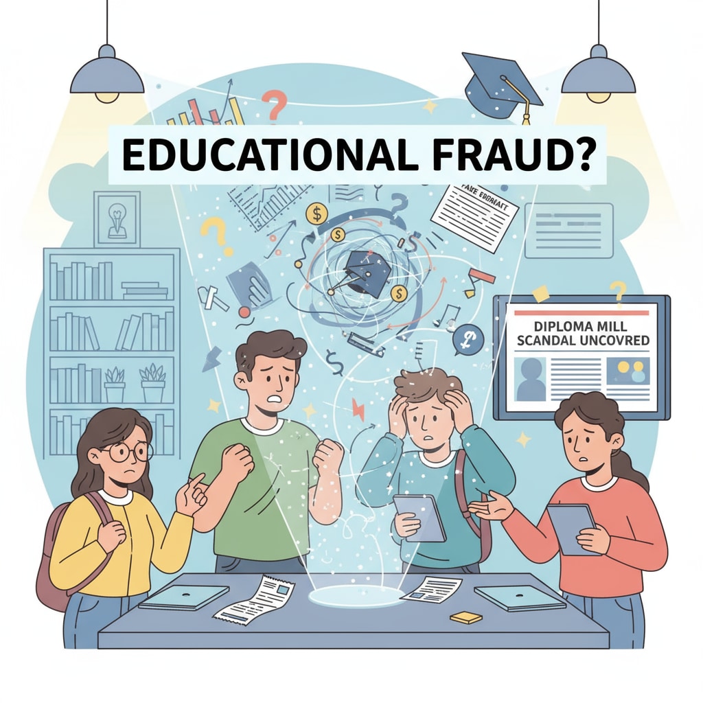 An image showing students looking confused and worried about educational fraud Students expressing concern about Schiller International University's educational fraud