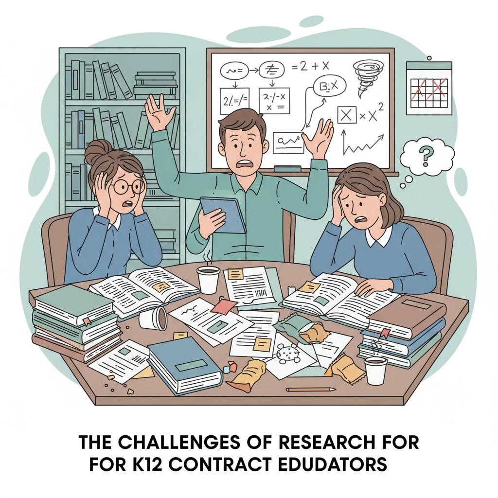 K12 contract teachers under research pressure