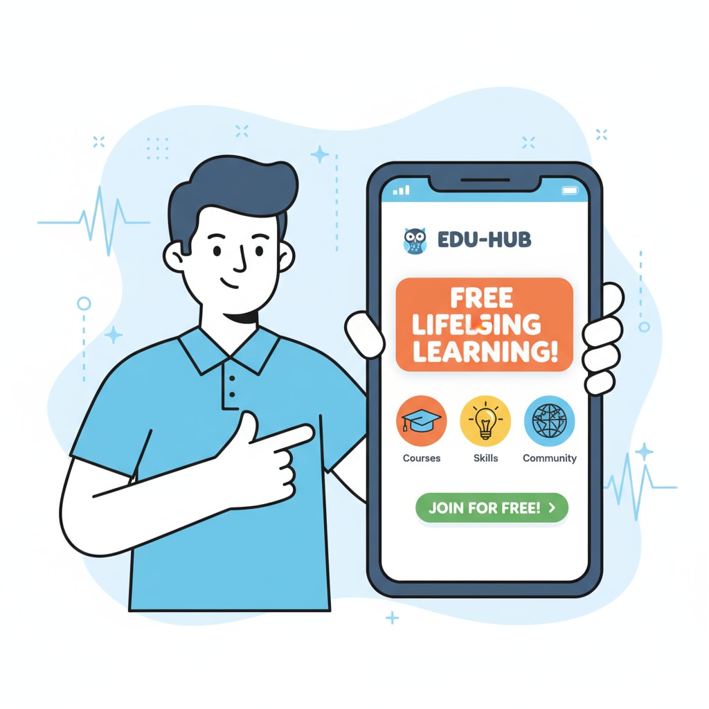 Promotion of free learning platform on social media