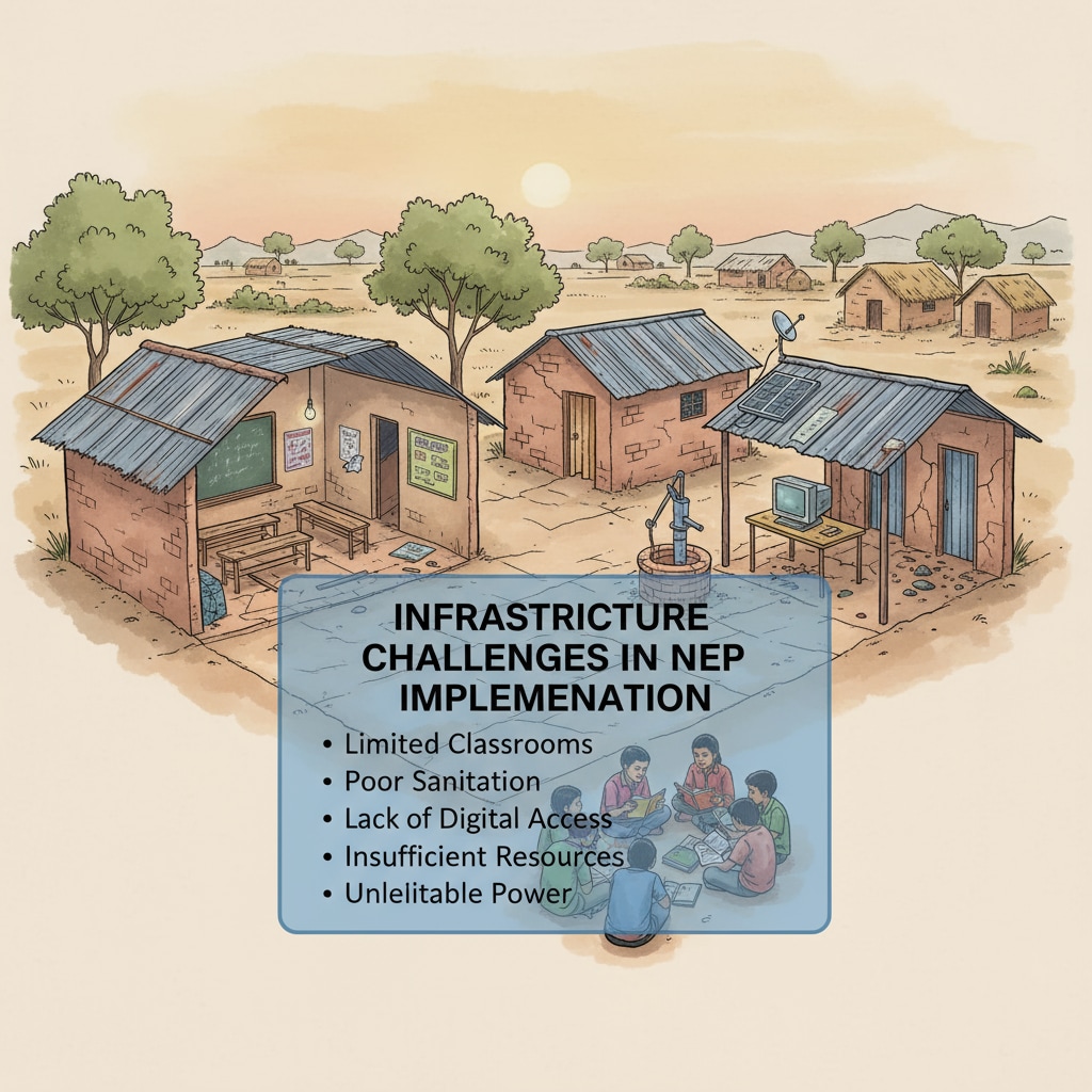A rural school with limited infrastructure relevant to National Education Policy (NEP) educational reform